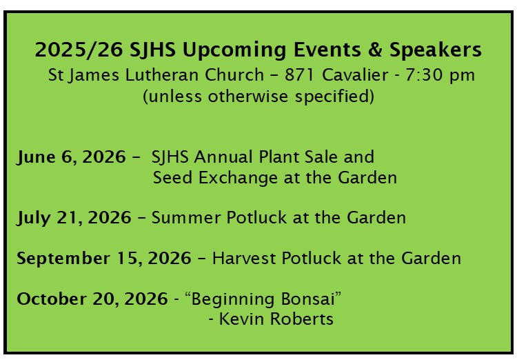 Next SJHS Meeting – event details card